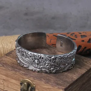 Alloy Metal Dragon Viking Bangle