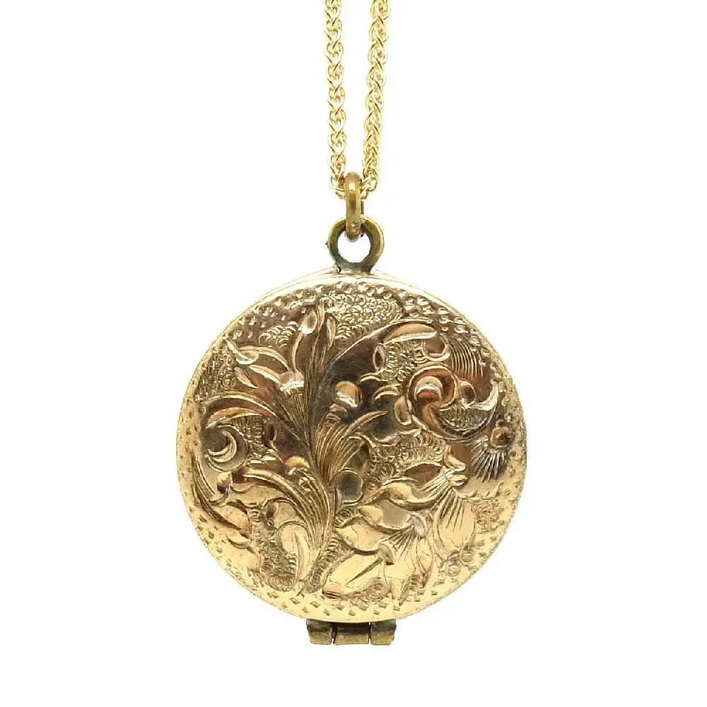 Antique Victorian Gold Filled Locket Necklace