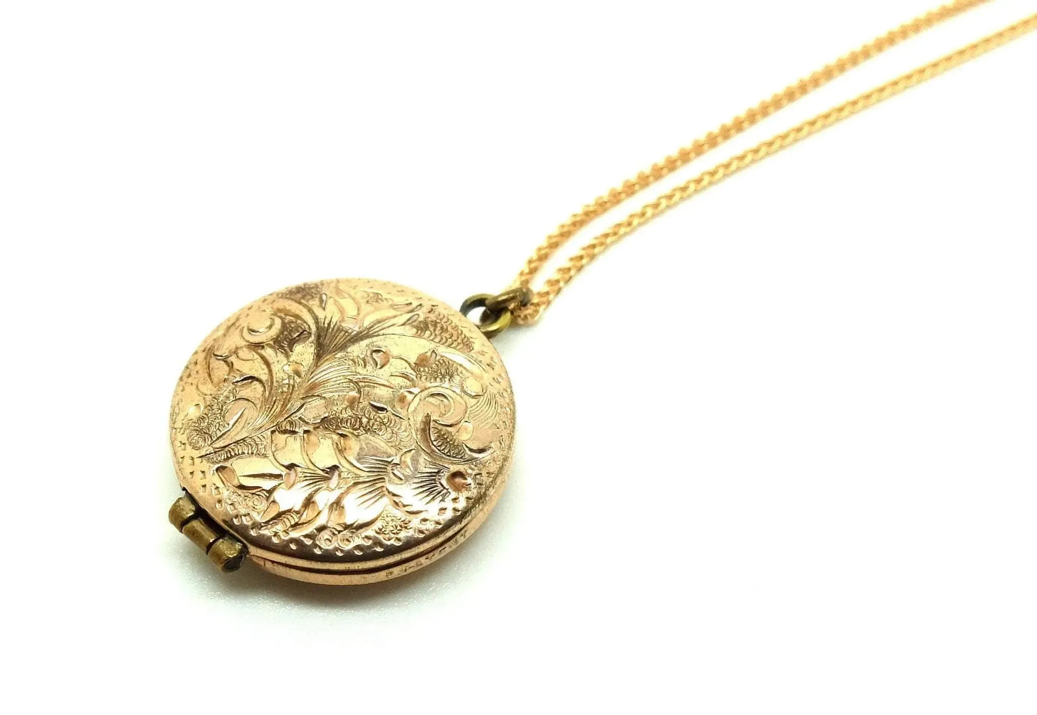 Antique Victorian Gold Filled Locket Necklace