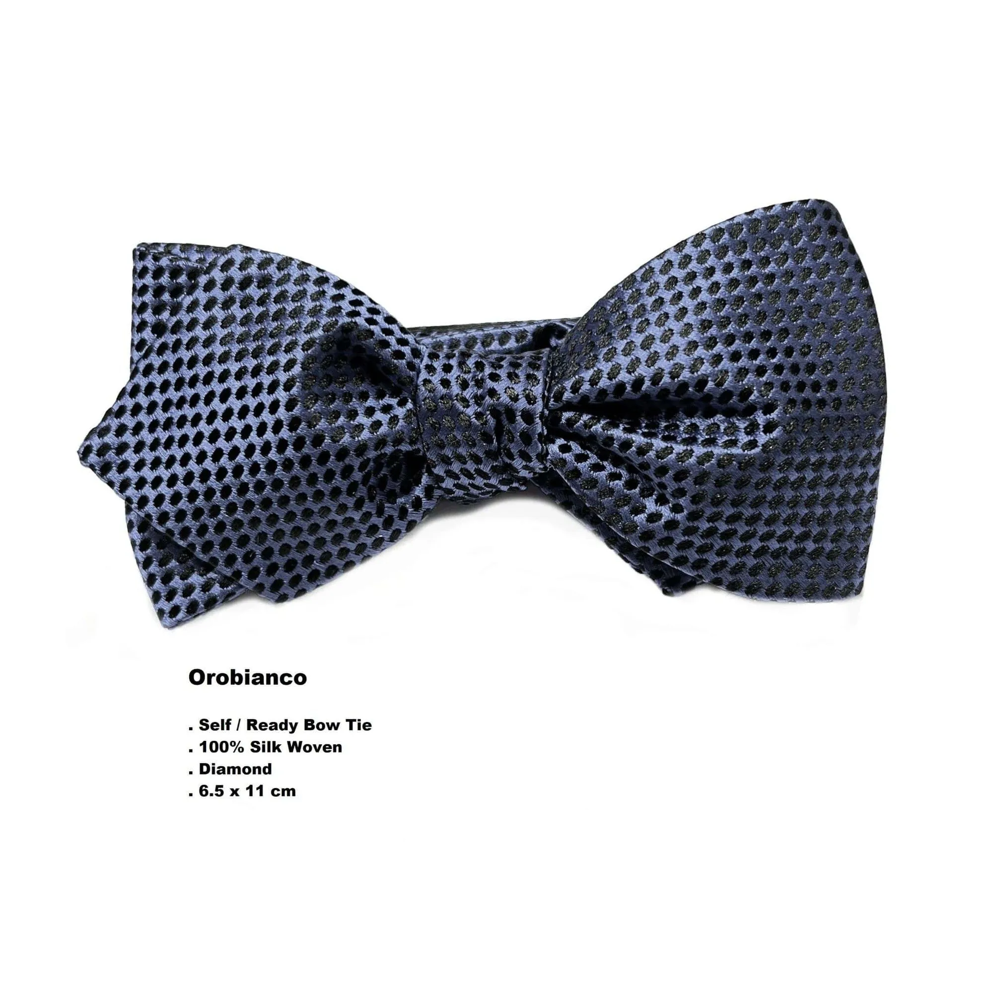 Azthom Woven Diamond Bow Tie