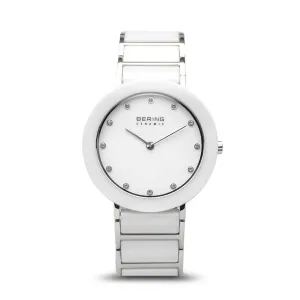 Bering 11435-754 Ceramic White Stainless Steel Strap Women Watches