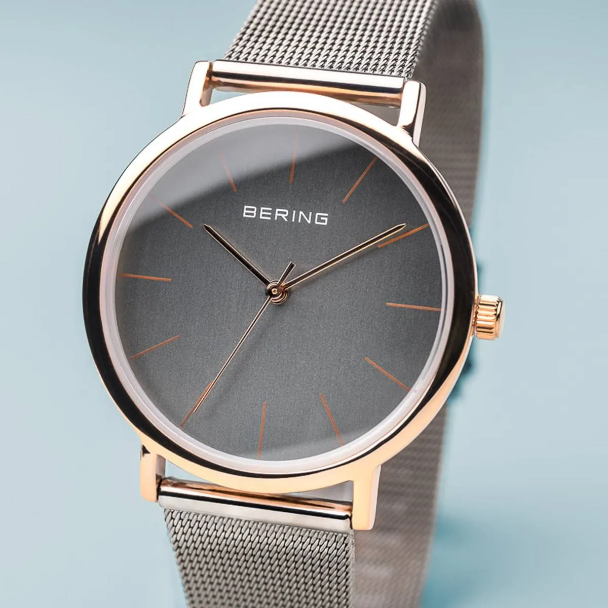 Bering 13436-369 Classic Stainless Steel Mesh Strap Women Watches