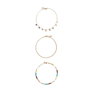 Bloom Anklet 3-Piece Set