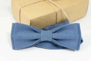 Blue color wedding bow tie | Blue ring bearer bow tie