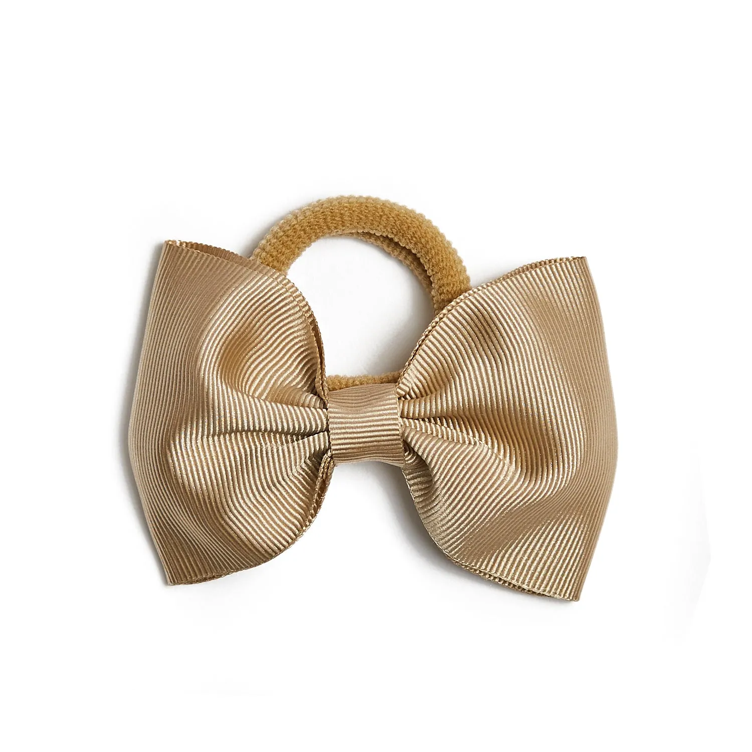 Blue Medium Bow Hair Tie