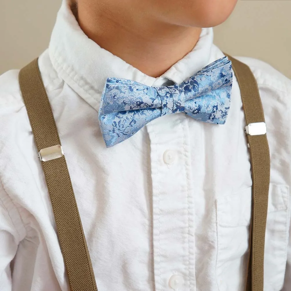 Boys' Tan Skinny Suspenders