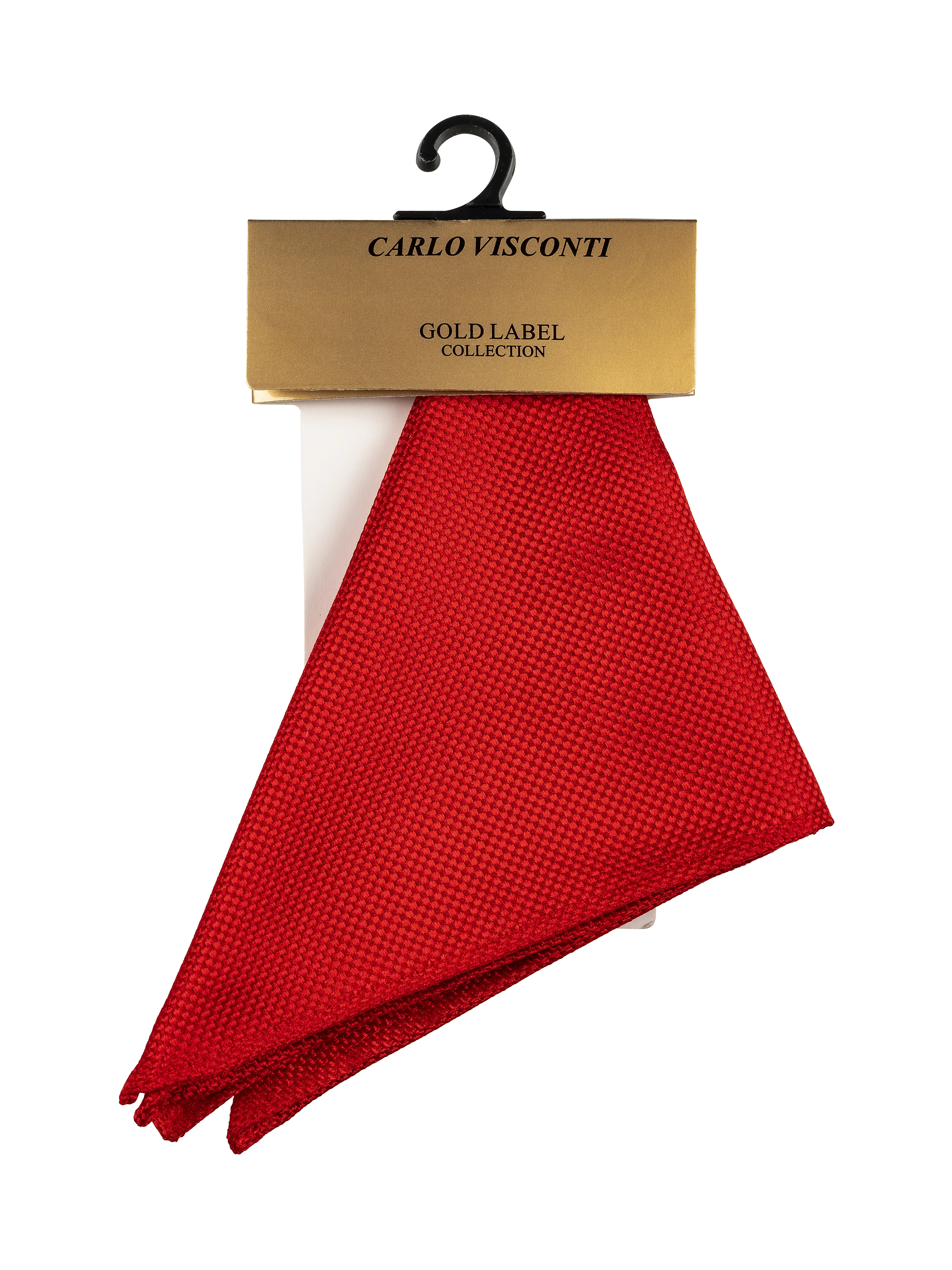 Bright Red Self Pattern Tie, Bow Tie, Handkerchief