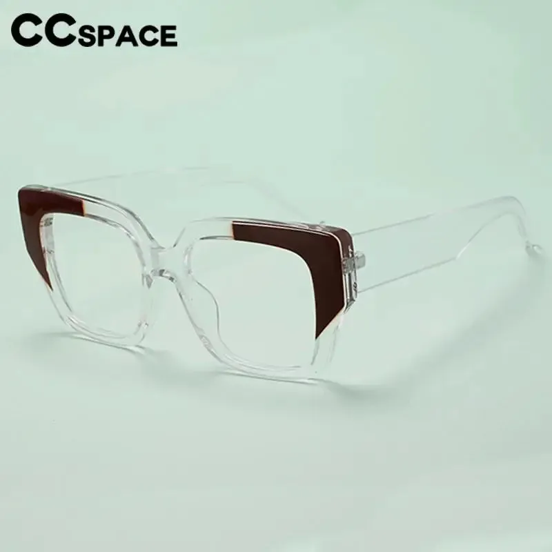 CCspace Women's Full Rim Large Square Plastic Reading Glasses R57129