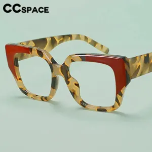 CCspace Women's Full Rim Large Square Plastic Reading Glasses R57129