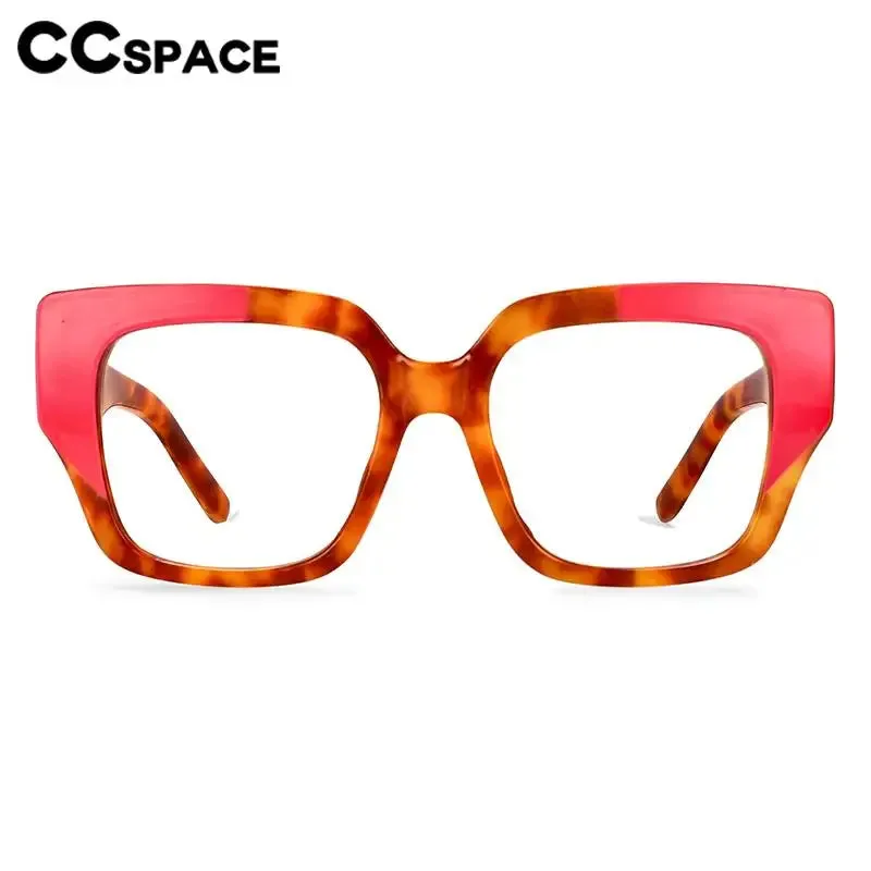 CCspace Women's Full Rim Large Square Plastic Reading Glasses R57129