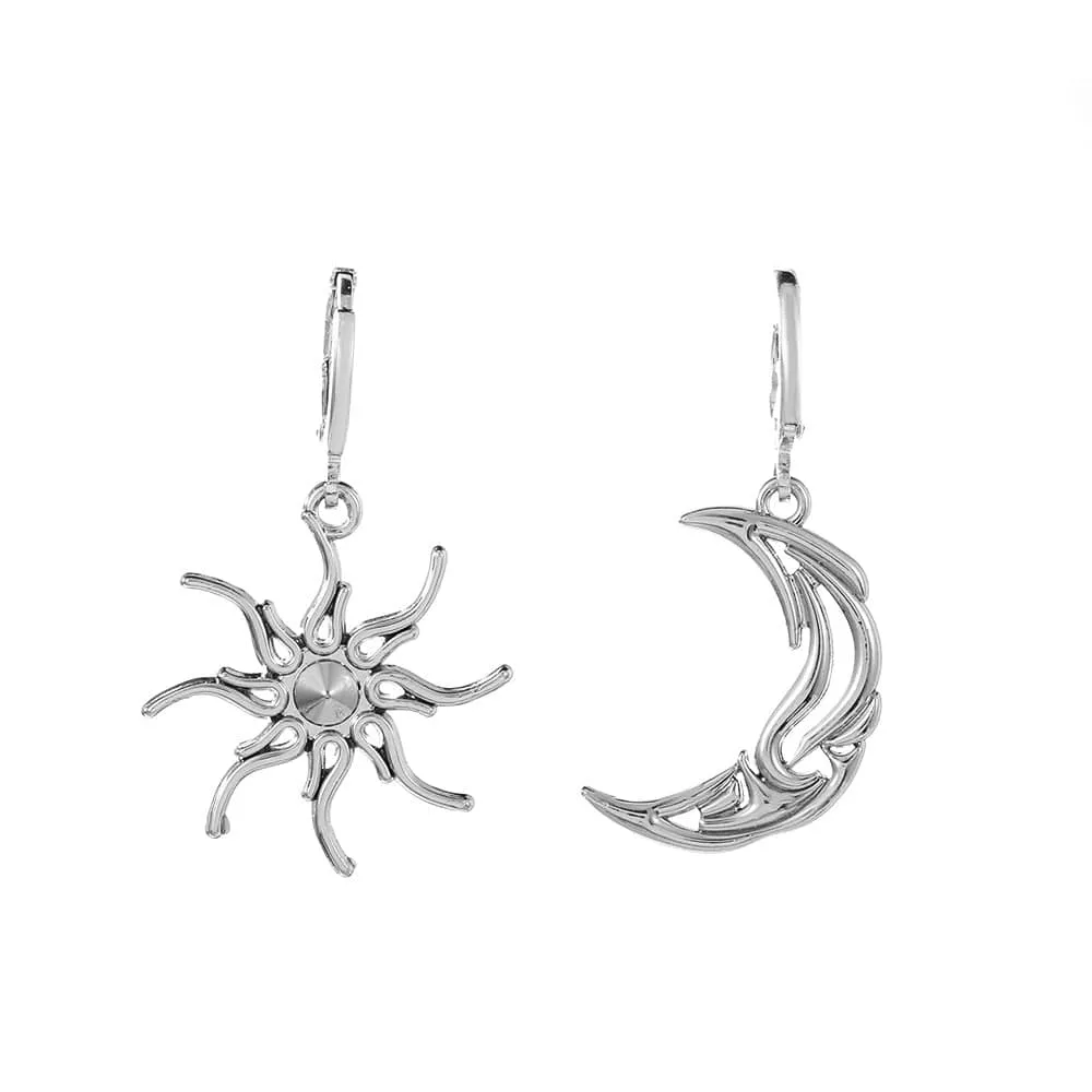 Chic Star Moon Phase Dangle Earrings