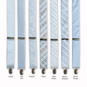 Classic Adjustable Suspenders - Aquamarine