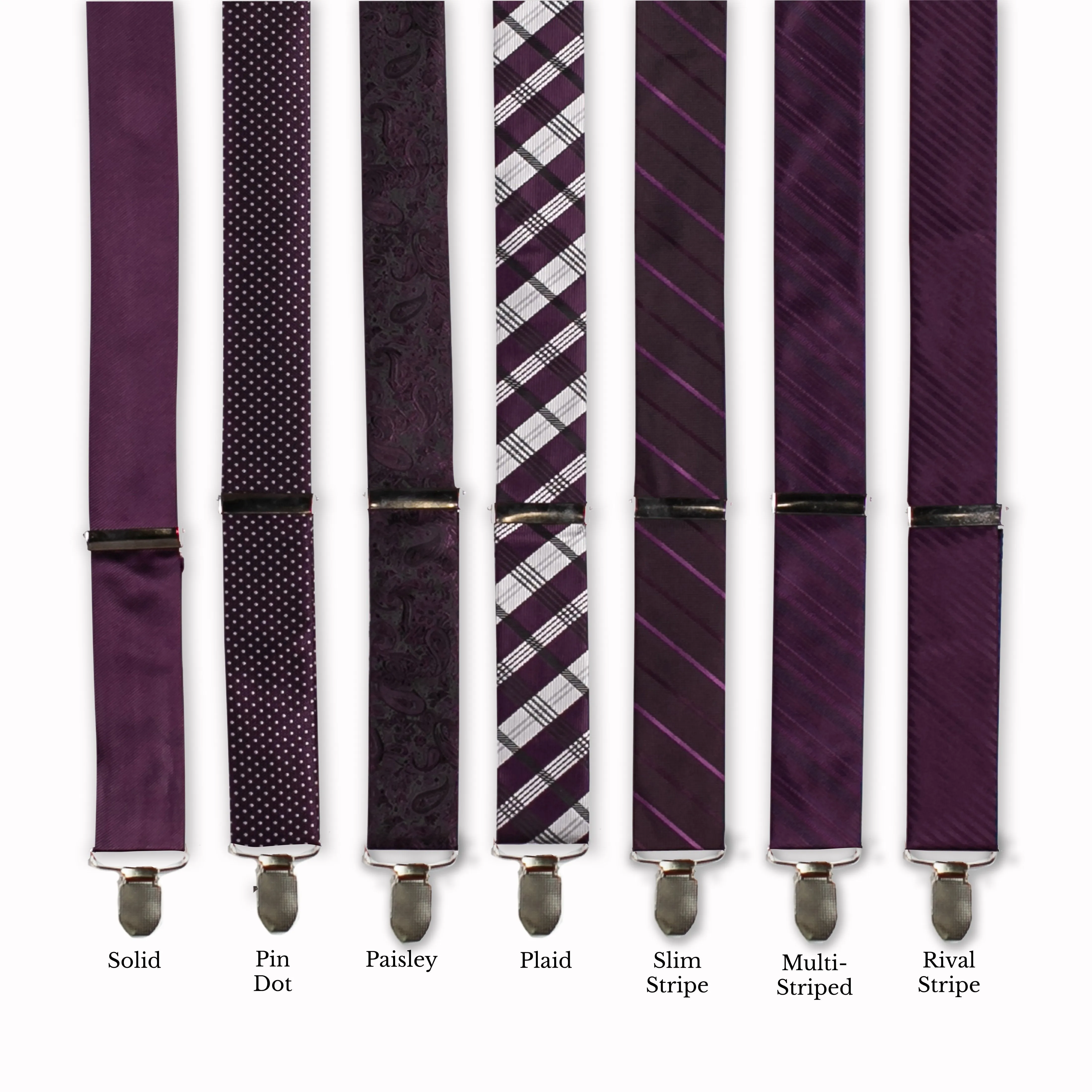 Classic Adjustable Suspenders - Blackberry