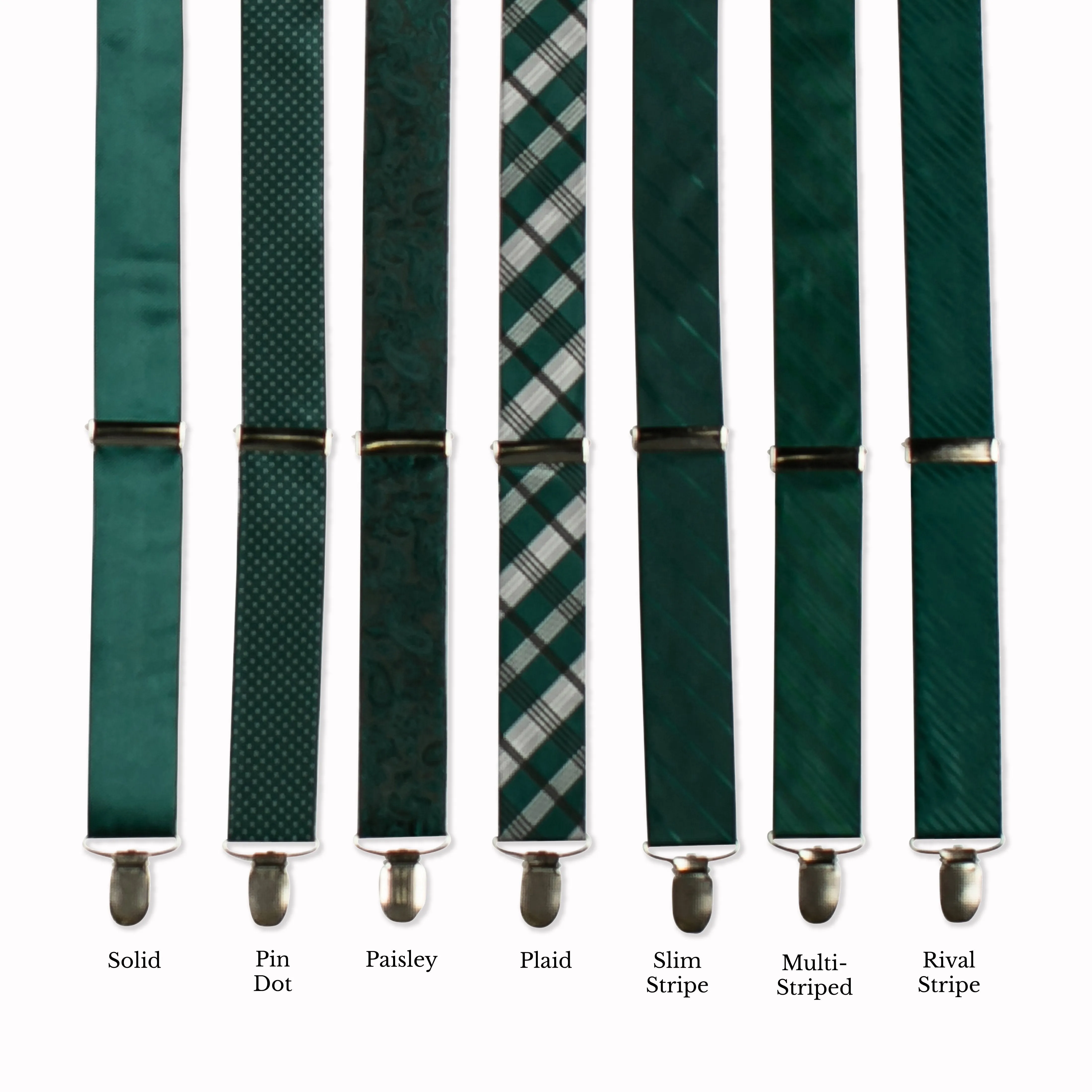 Classic Adjustable Suspenders - Evergreen