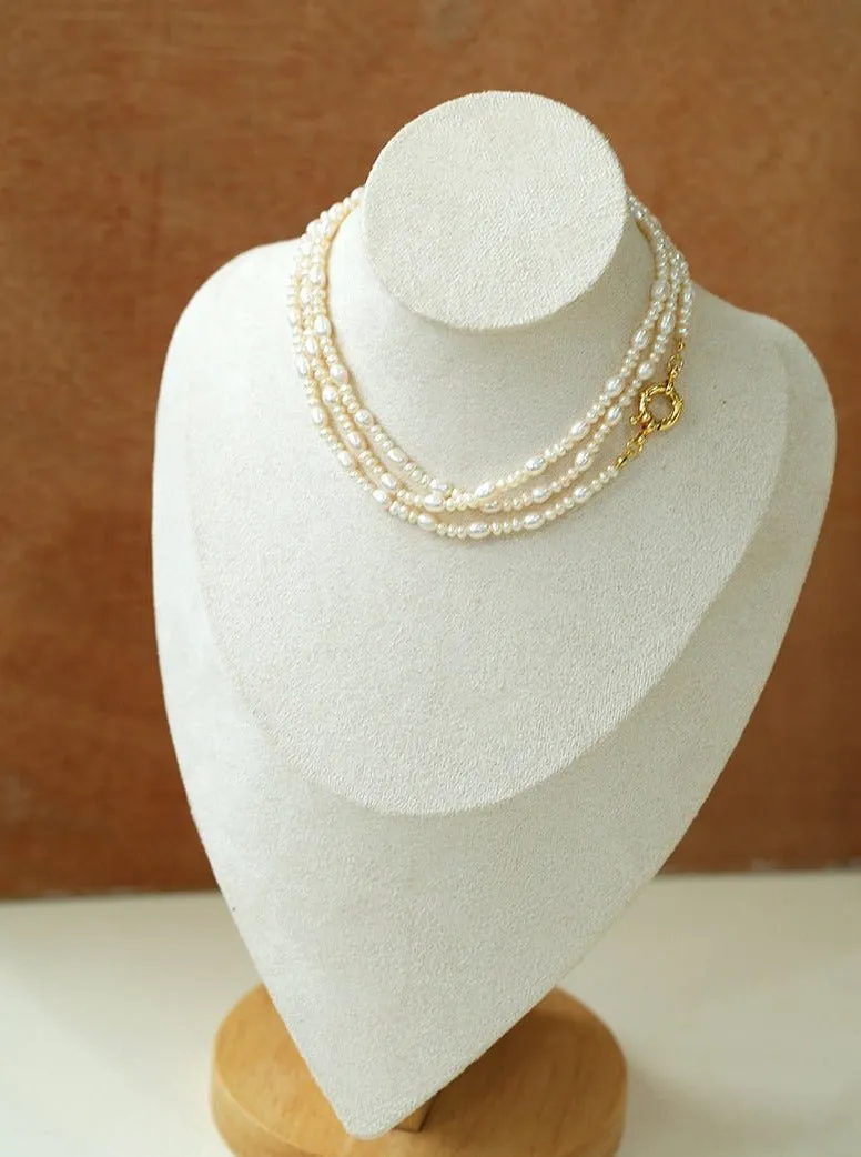 Classic Mixed Freshwater Pearl Long Style Necklace