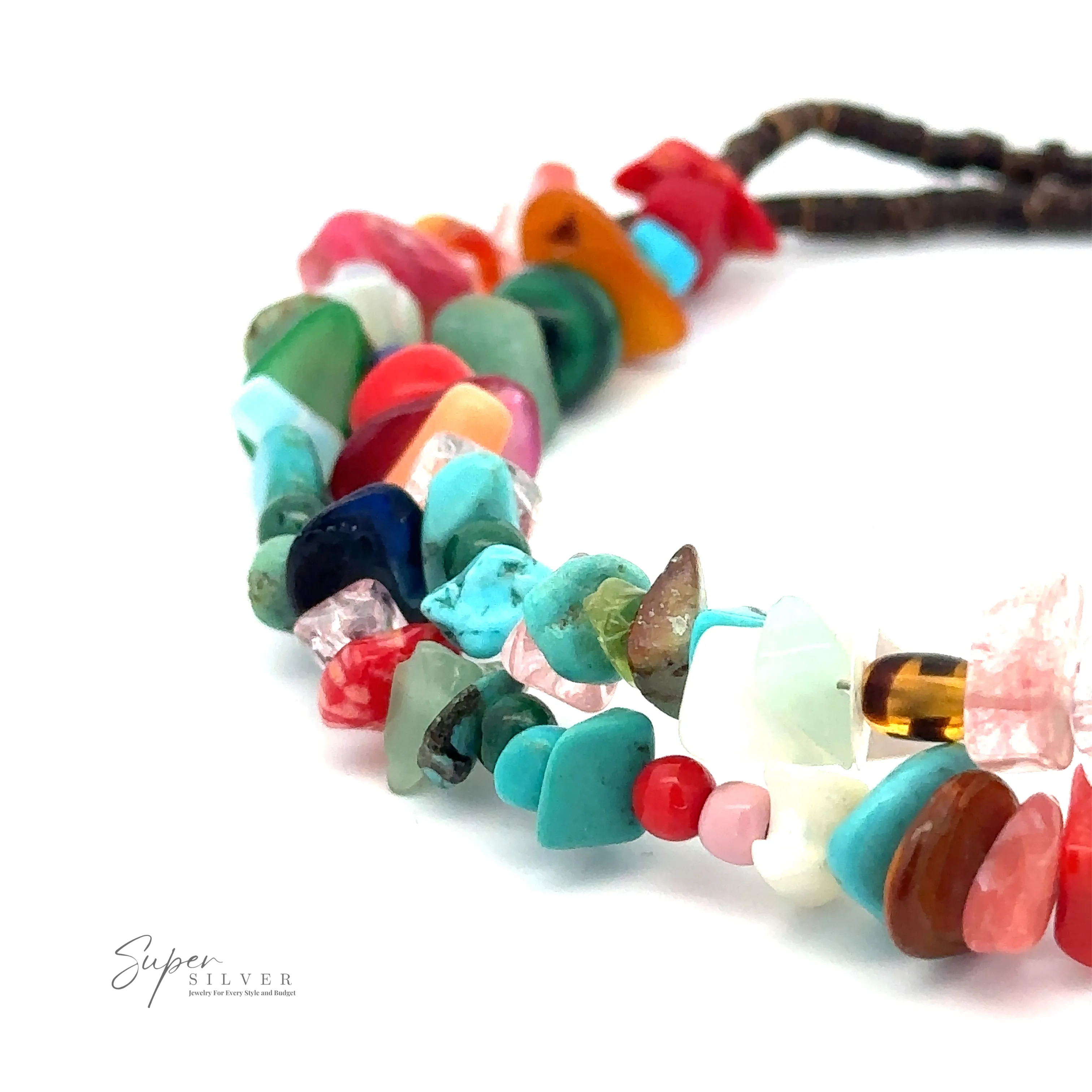 Colorful Southwest Beaded Stone Anklet