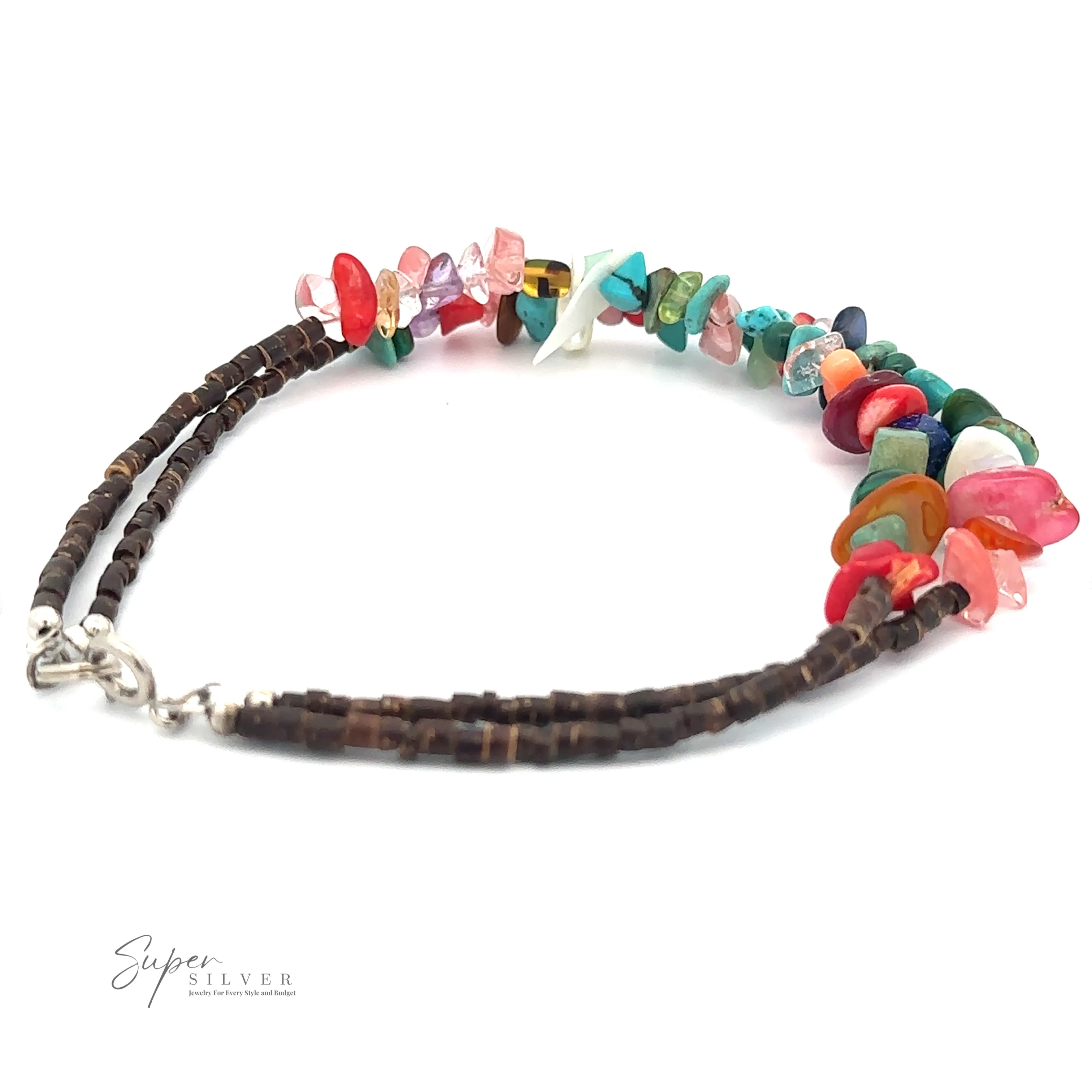 Colorful Southwest Beaded Stone Anklet