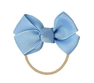 Elastic Hair Bow Tie - Blue