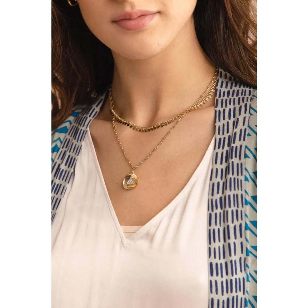 Elegant Layered Charm Necklace