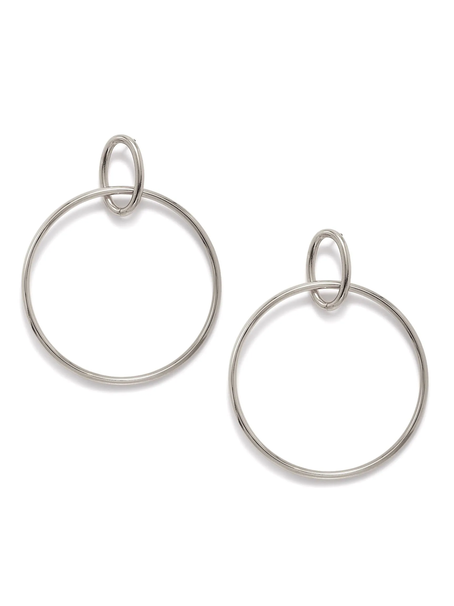 Everly Dangle Hoop Post Earrings