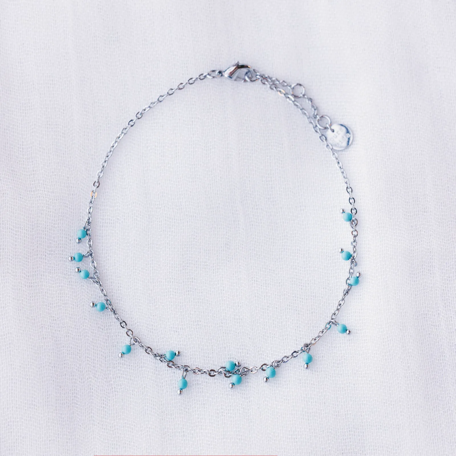 Floating Gemstone Anklet