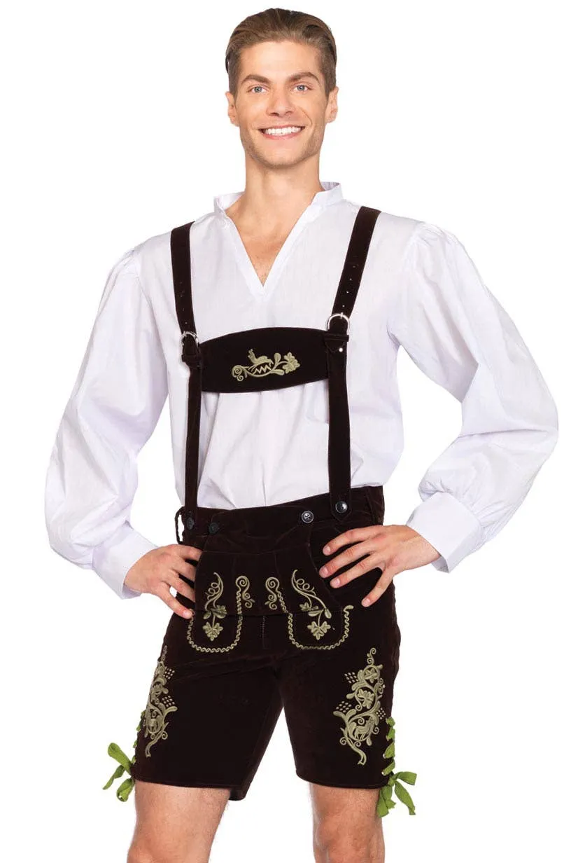 German Lederhosen Deluxe Mens Oktoberfest Costume