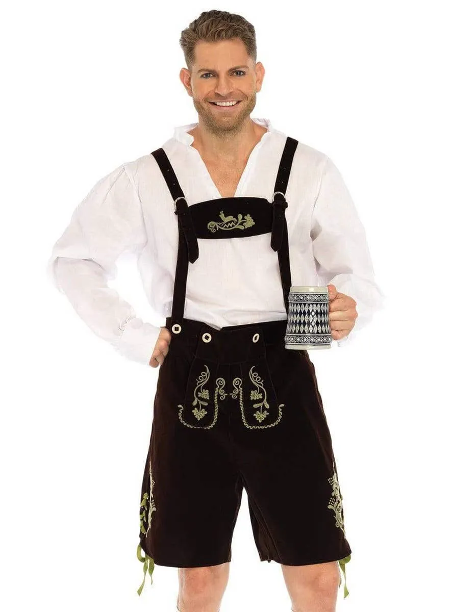 German Lederhosen Deluxe Mens Oktoberfest Costume