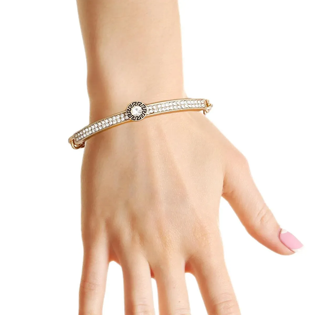 Get Stylish: Gold Half Chain Bangle Bracelet - Designer Inspired