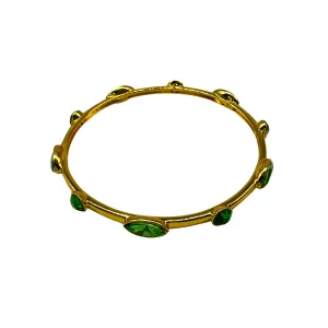 Green and Gold Bangle Bracelet (Each)