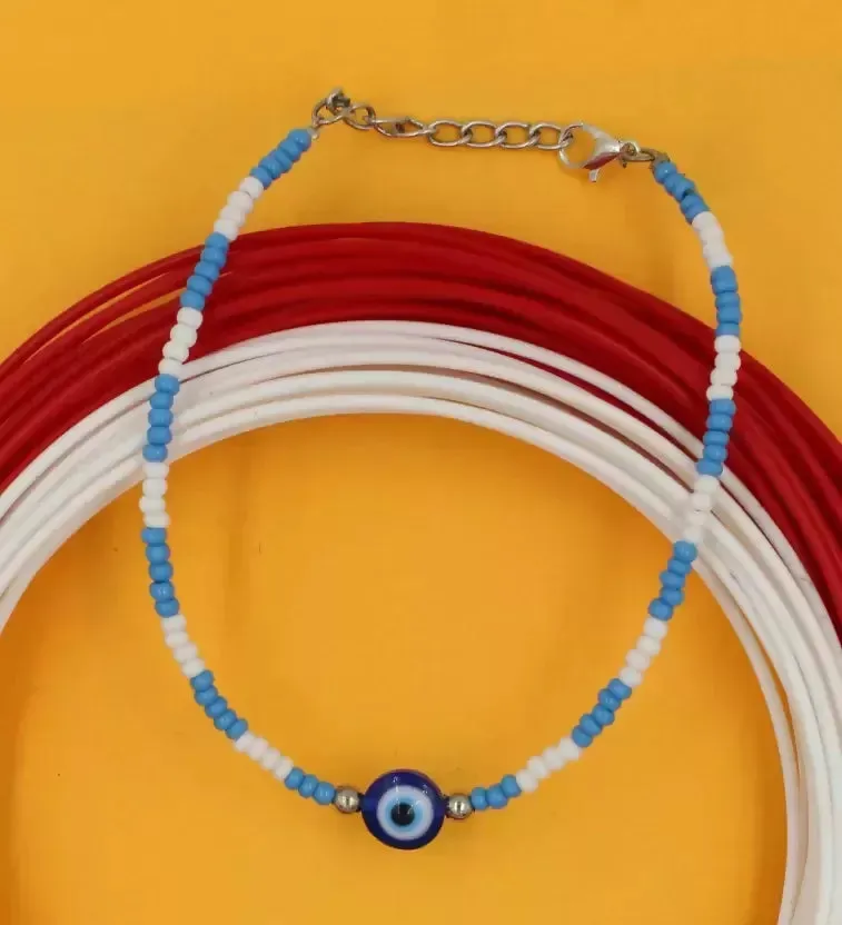 Gurjari Jewellers Oxidised Turquoise & Peacock Choker Necklace