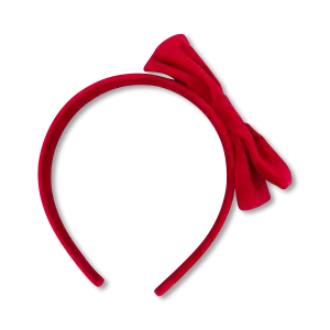 Hadley Headband - Ruby Red Velvet