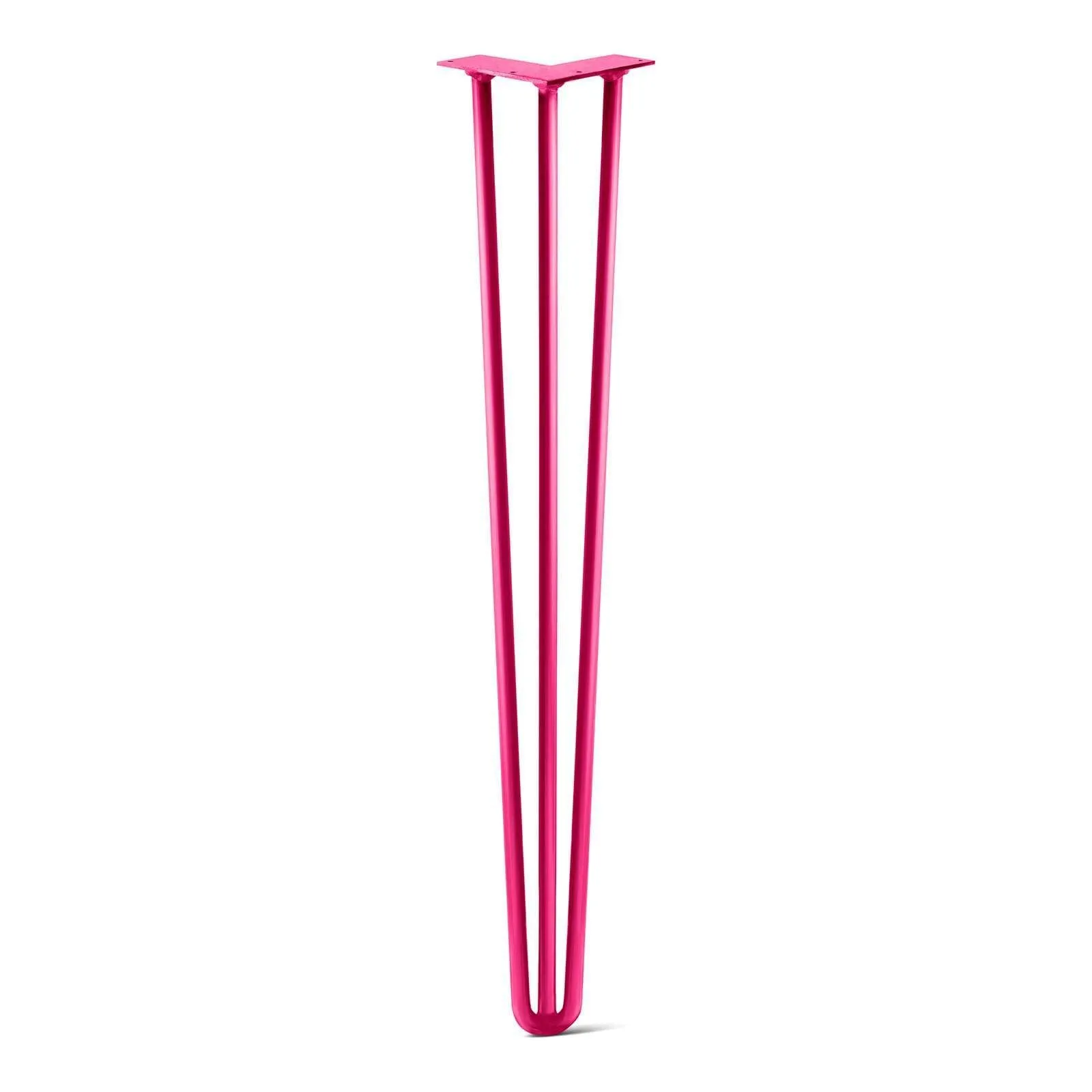 Hairpin Leg (Sold Separately), 3-Rod Design - Fuchsia Powder Coated Finish