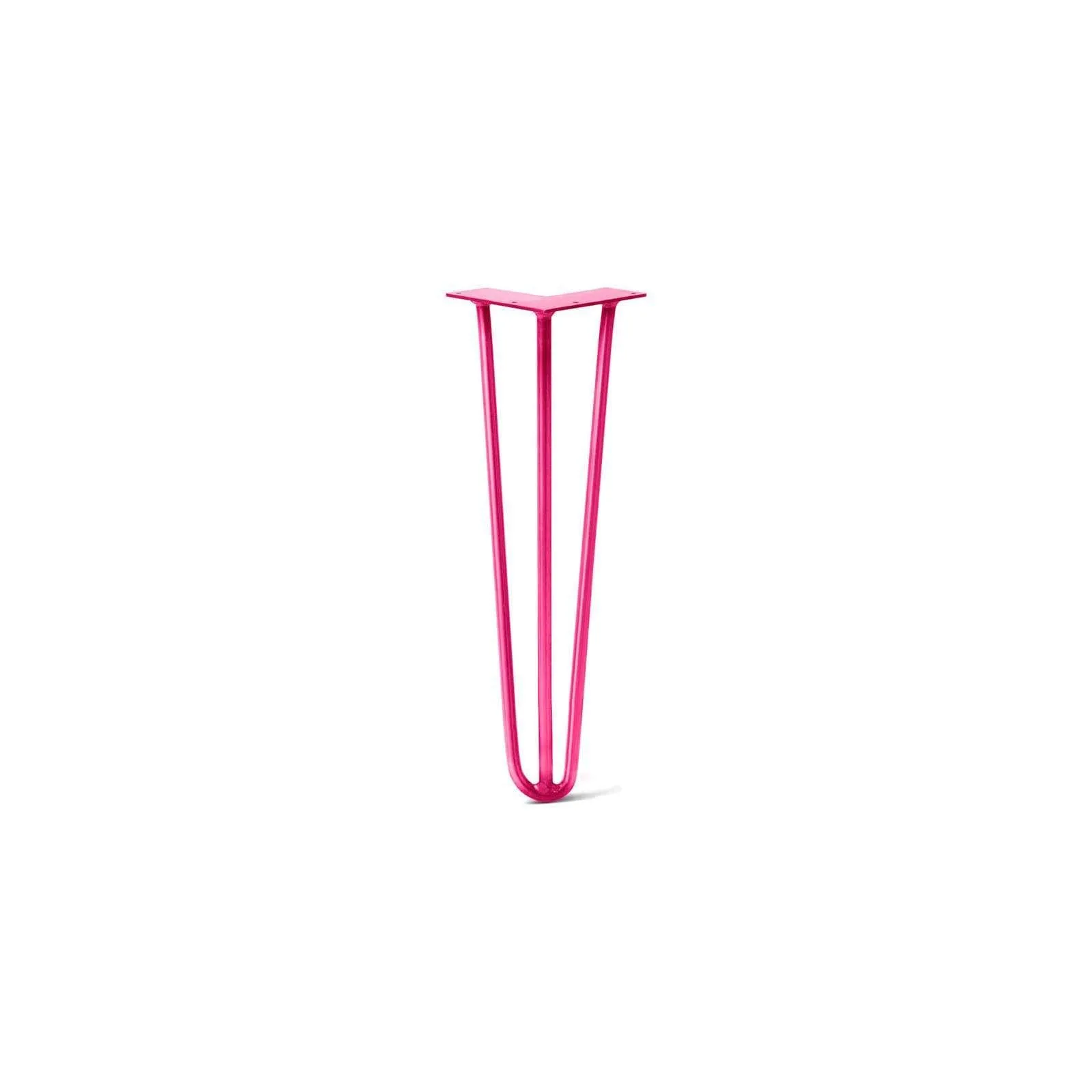 Hairpin Leg (Sold Separately), 3-Rod Design - Fuchsia Powder Coated Finish