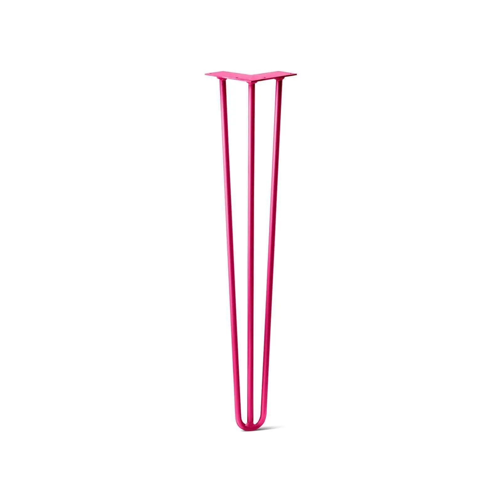 Hairpin Leg (Sold Separately), 3-Rod Design - Fuchsia Powder Coated Finish