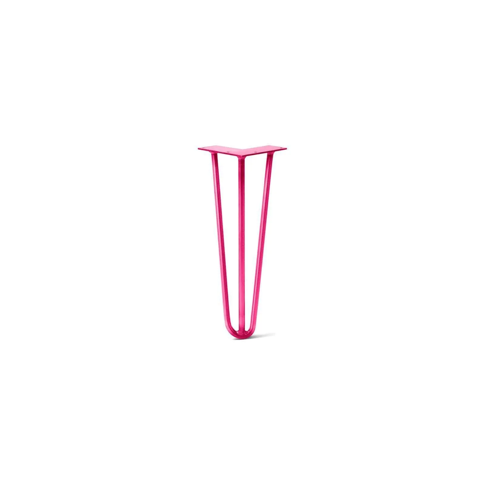 Hairpin Leg (Sold Separately), 3-Rod Design - Fuchsia Powder Coated Finish