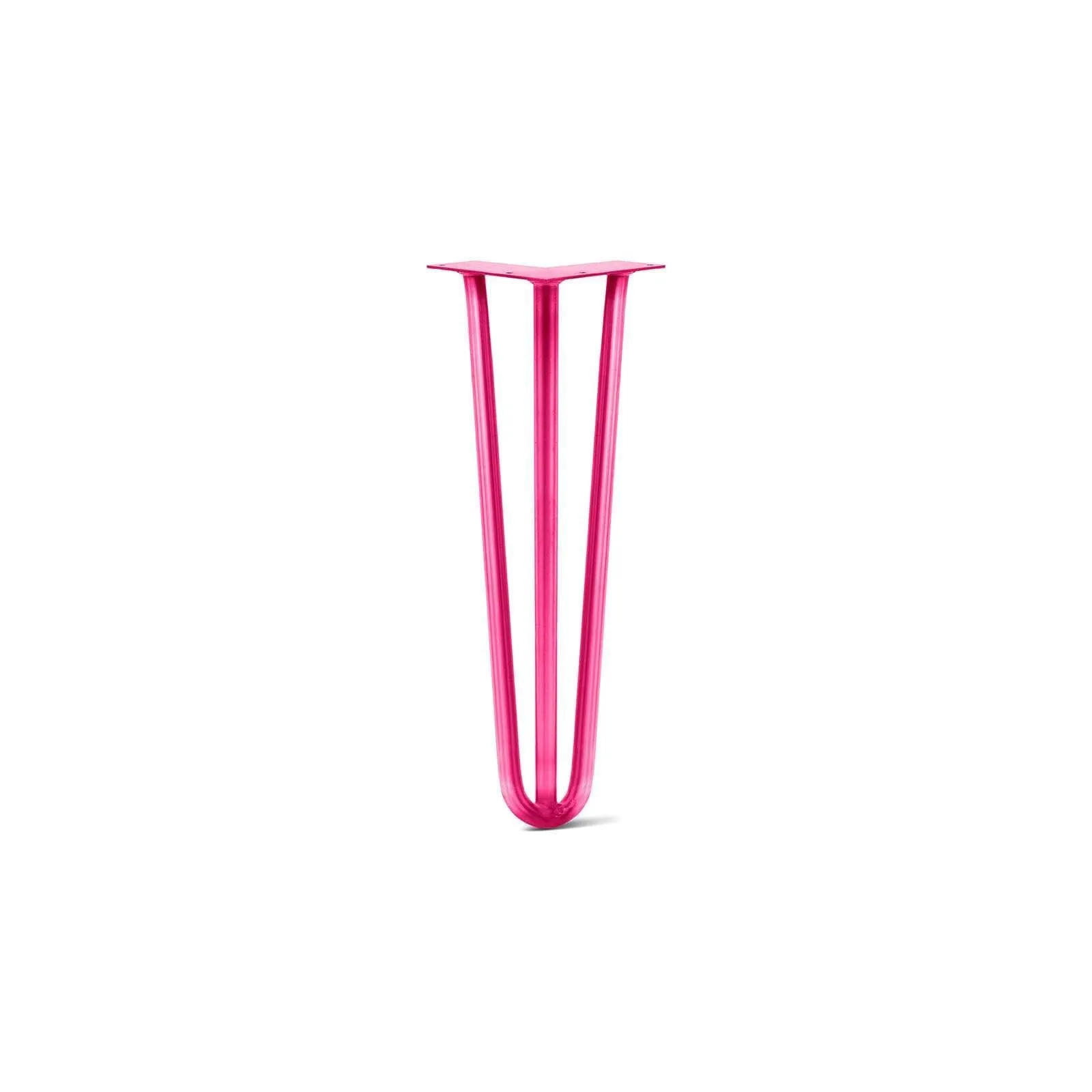 Hairpin Leg (Sold Separately), 3-Rod Design - Fuchsia Powder Coated Finish