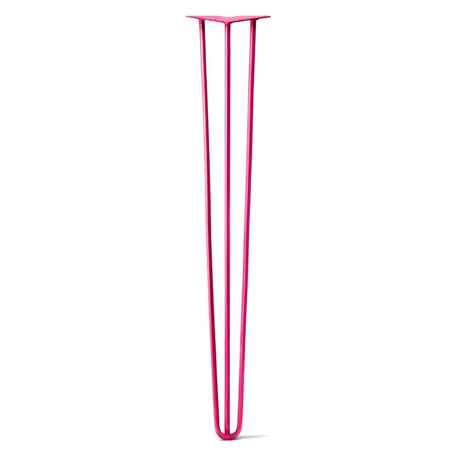 Hairpin Leg (Sold Separately), 3-Rod Design - Fuchsia Powder Coated Finish