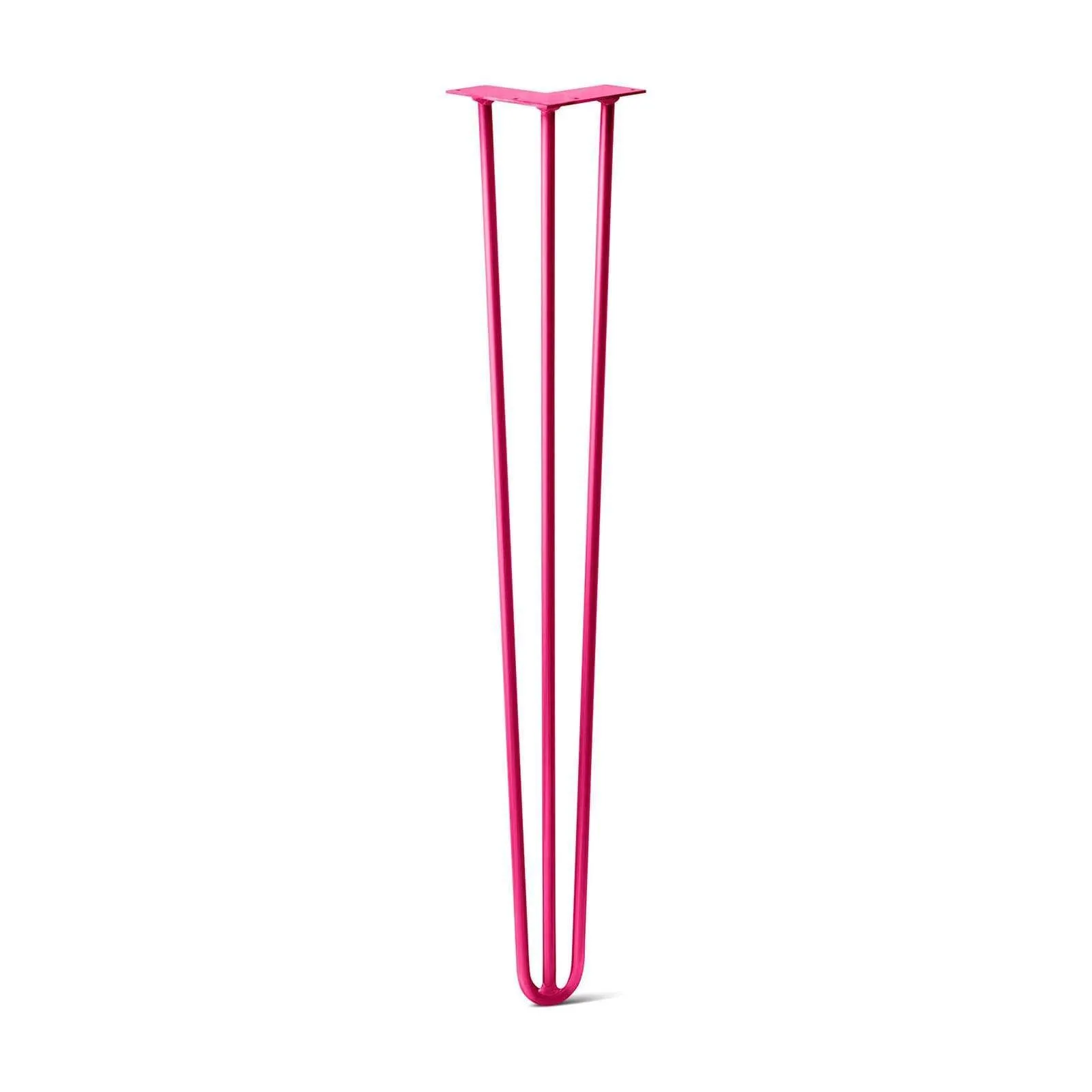 Hairpin Leg (Sold Separately), 3-Rod Design - Fuchsia Powder Coated Finish