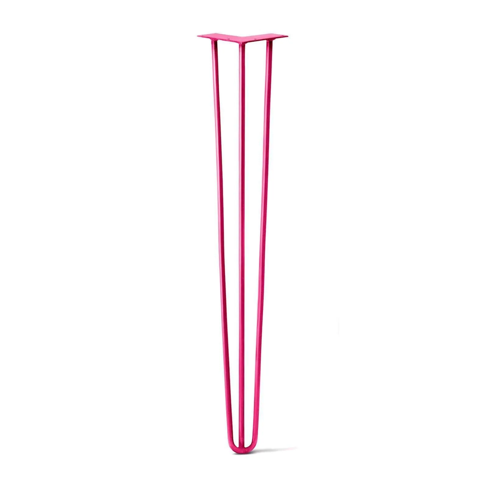 Hairpin Leg (Sold Separately), 3-Rod Design - Fuchsia Powder Coated Finish