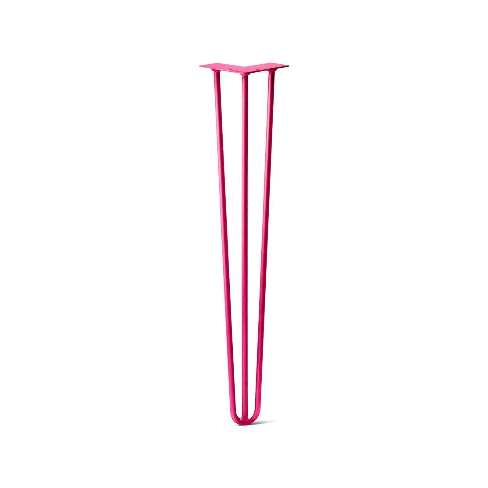 Hairpin Leg (Sold Separately), 3-Rod Design - Fuchsia Powder Coated Finish