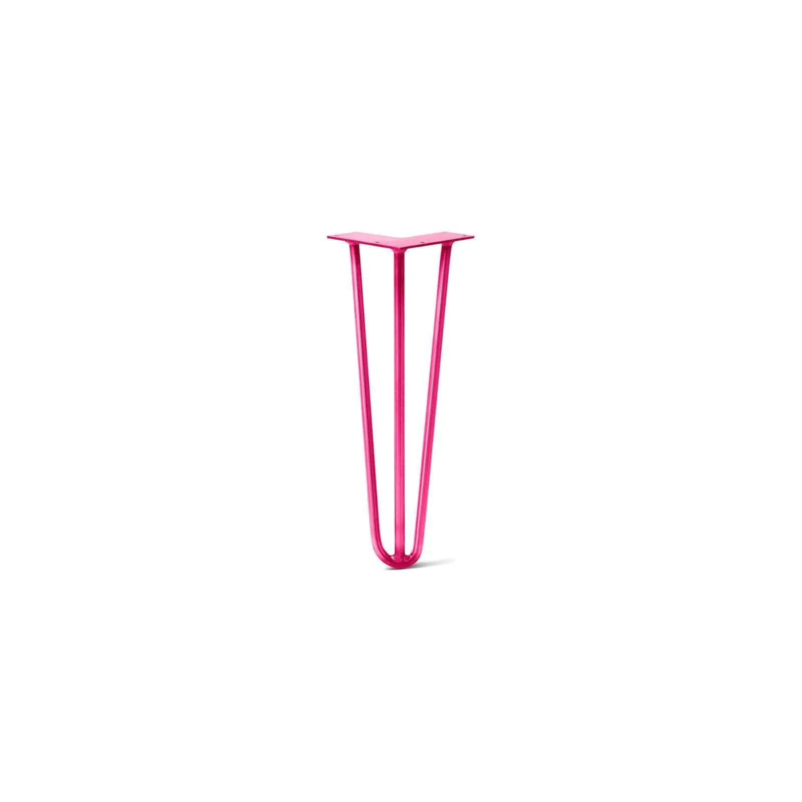 Hairpin Leg (Sold Separately), 3-Rod Design - Fuchsia Powder Coated Finish