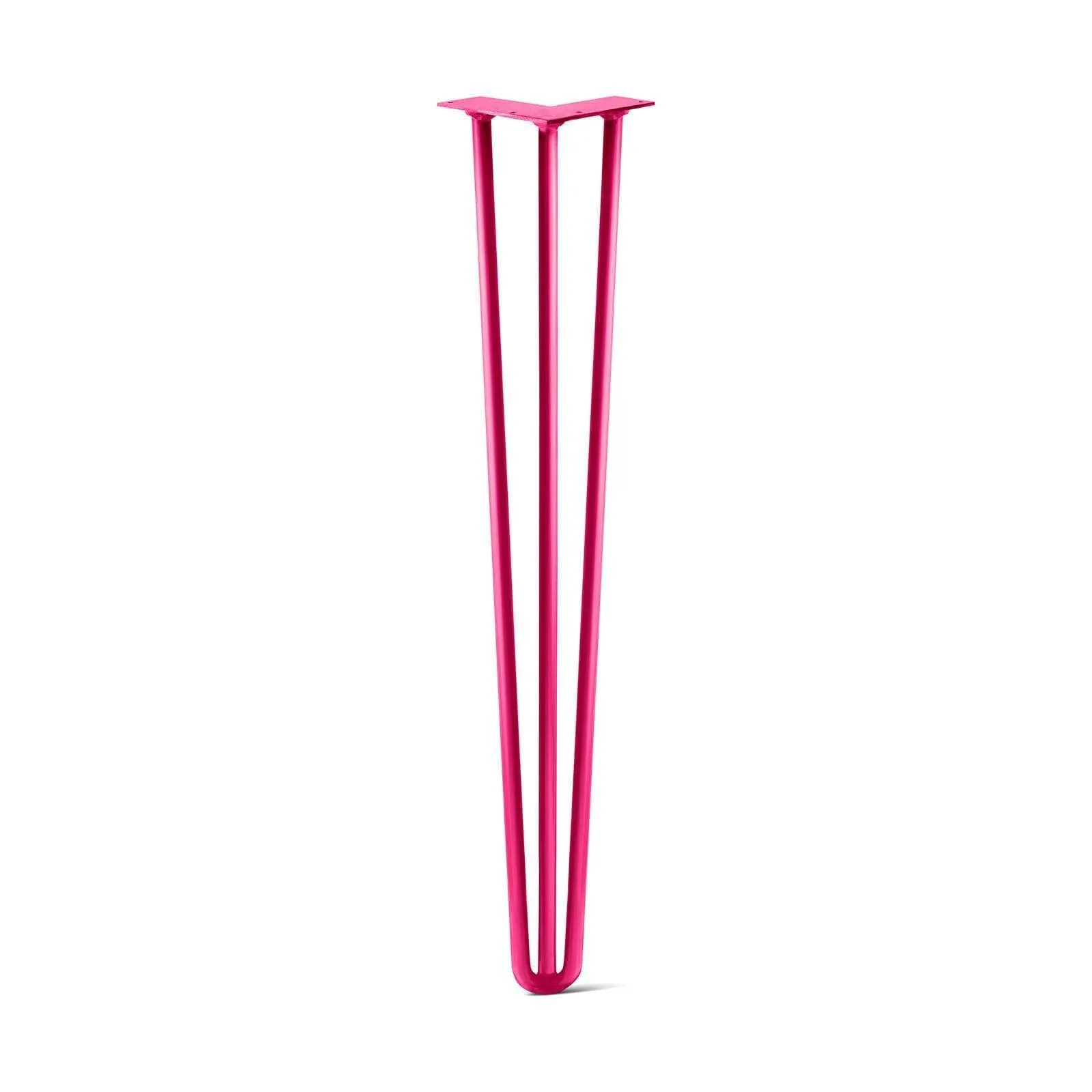 Hairpin Leg (Sold Separately), 3-Rod Design - Fuchsia Powder Coated Finish