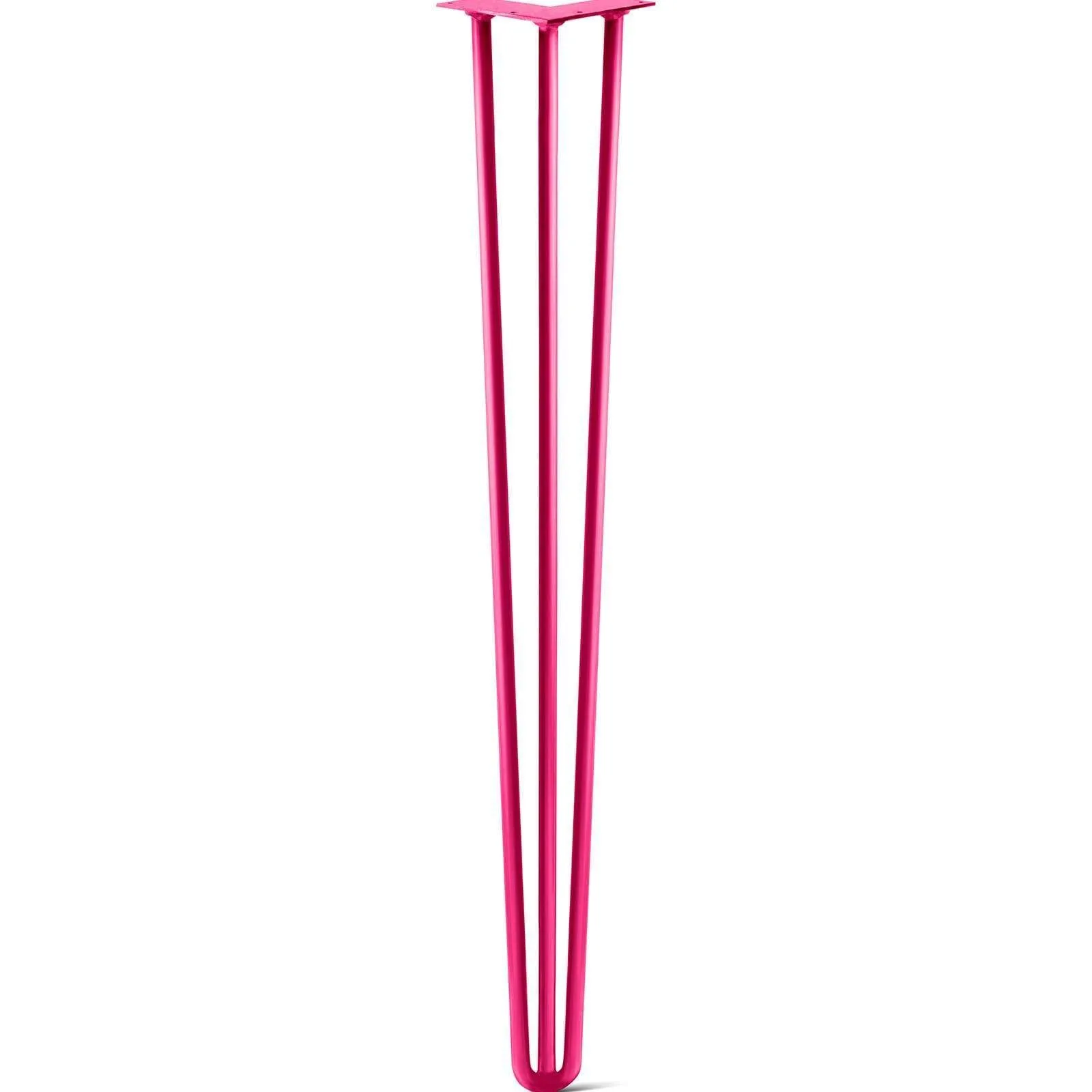 Hairpin Leg (Sold Separately), 3-Rod Design - Fuchsia Powder Coated Finish