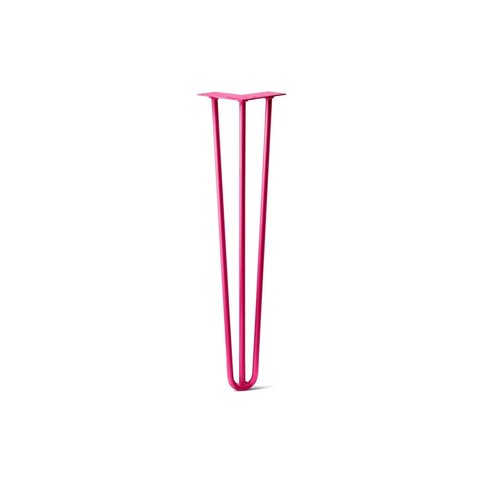 Hairpin Leg (Sold Separately), 3-Rod Design - Fuchsia Powder Coated Finish