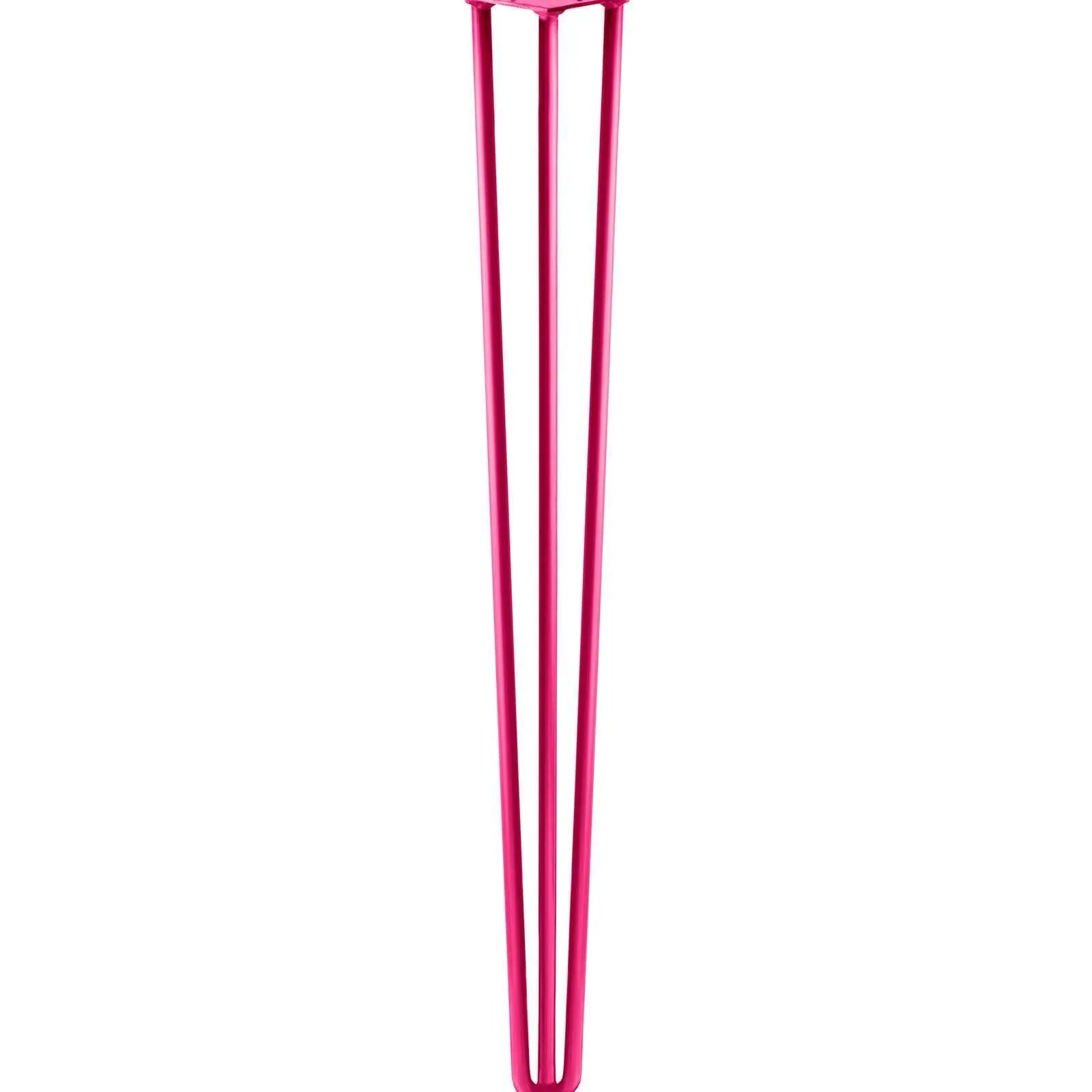 Hairpin Leg (Sold Separately), 3-Rod Design - Fuchsia Powder Coated Finish