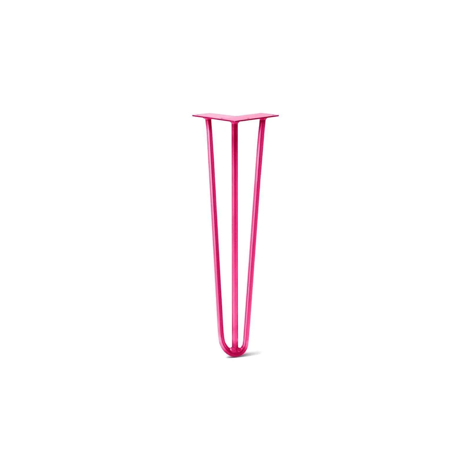 Hairpin Leg (Sold Separately), 3-Rod Design - Fuchsia Powder Coated Finish