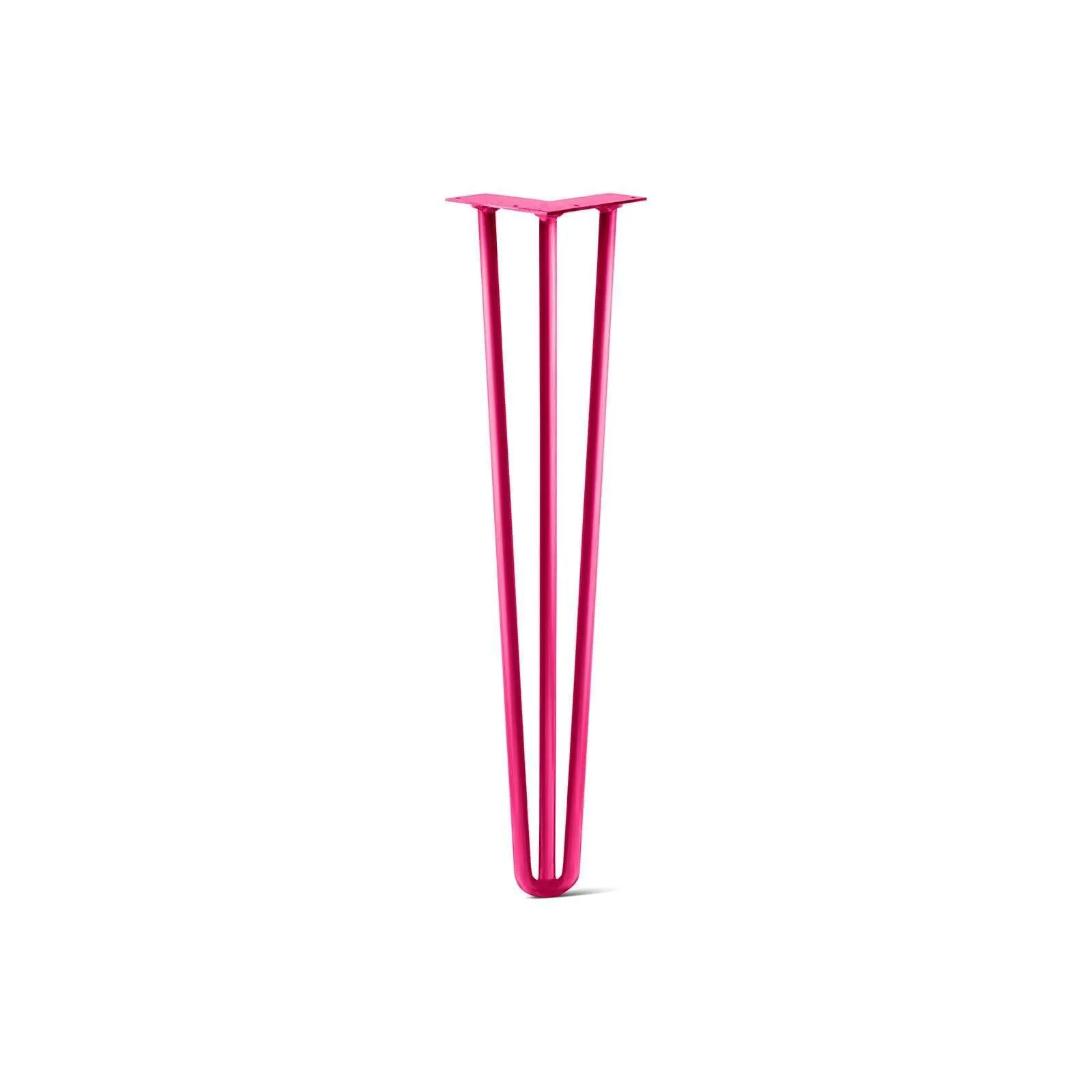 Hairpin Leg (Sold Separately), 3-Rod Design - Fuchsia Powder Coated Finish