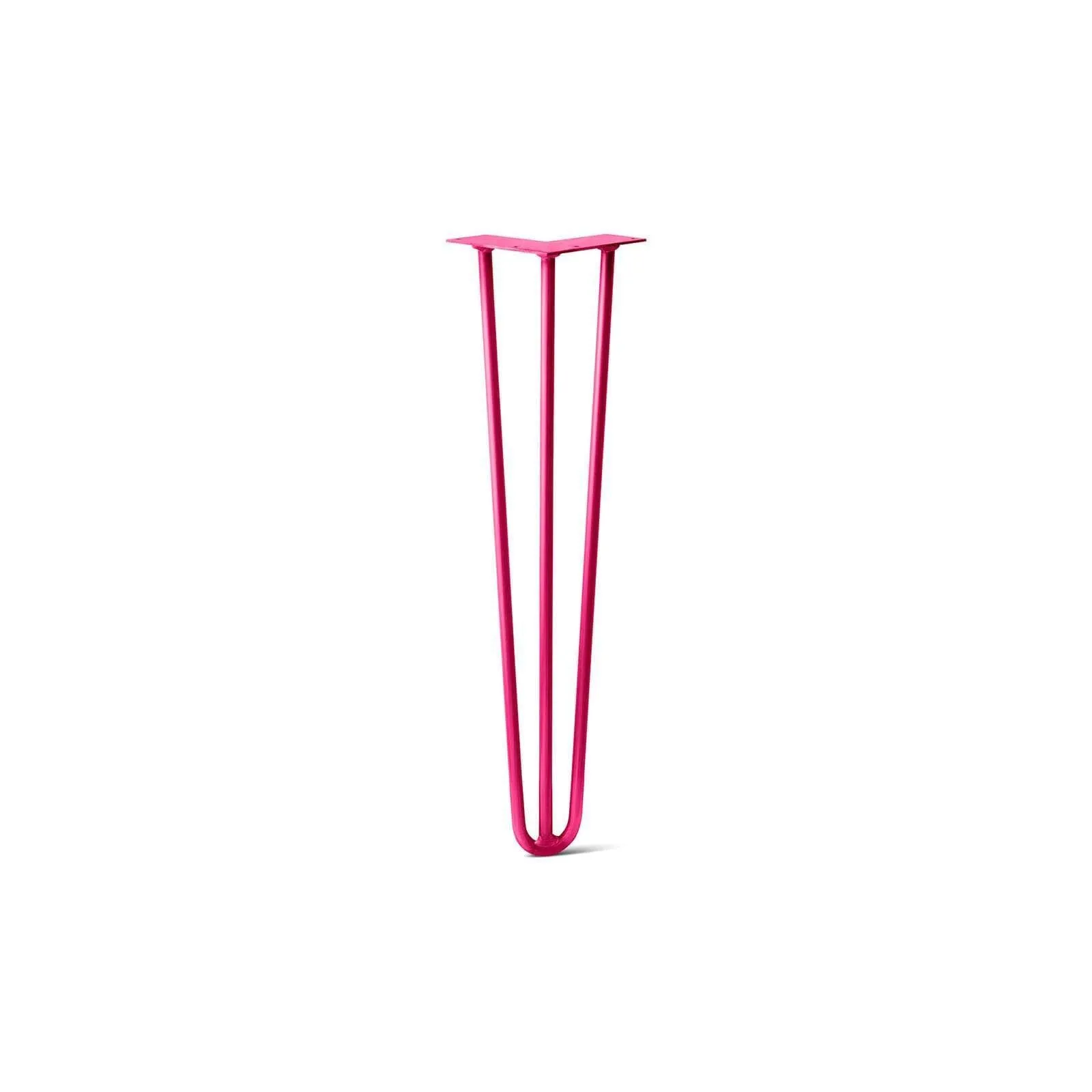 Hairpin Leg (Sold Separately), 3-Rod Design - Fuchsia Powder Coated Finish