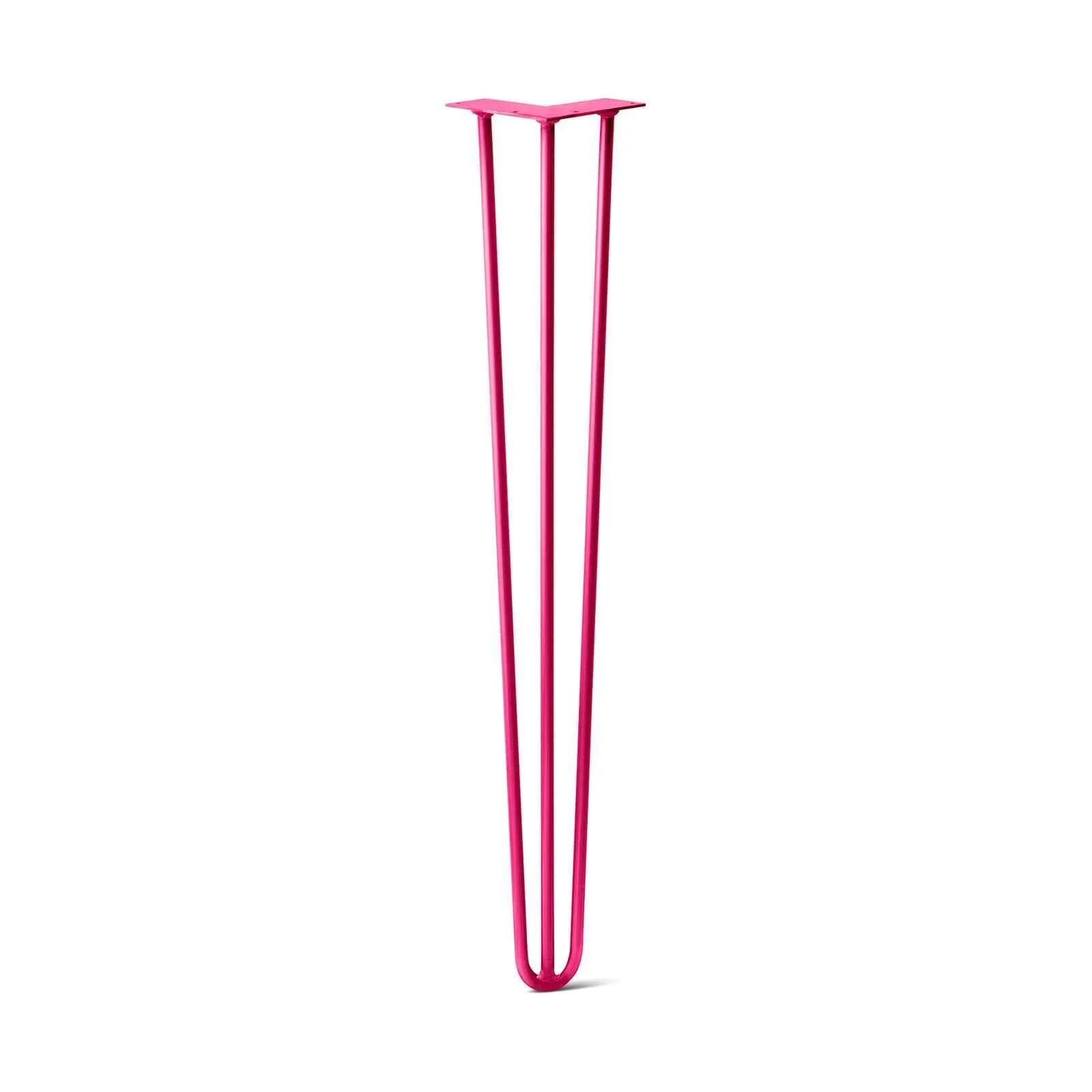 Hairpin Leg (Sold Separately), 3-Rod Design - Fuchsia Powder Coated Finish