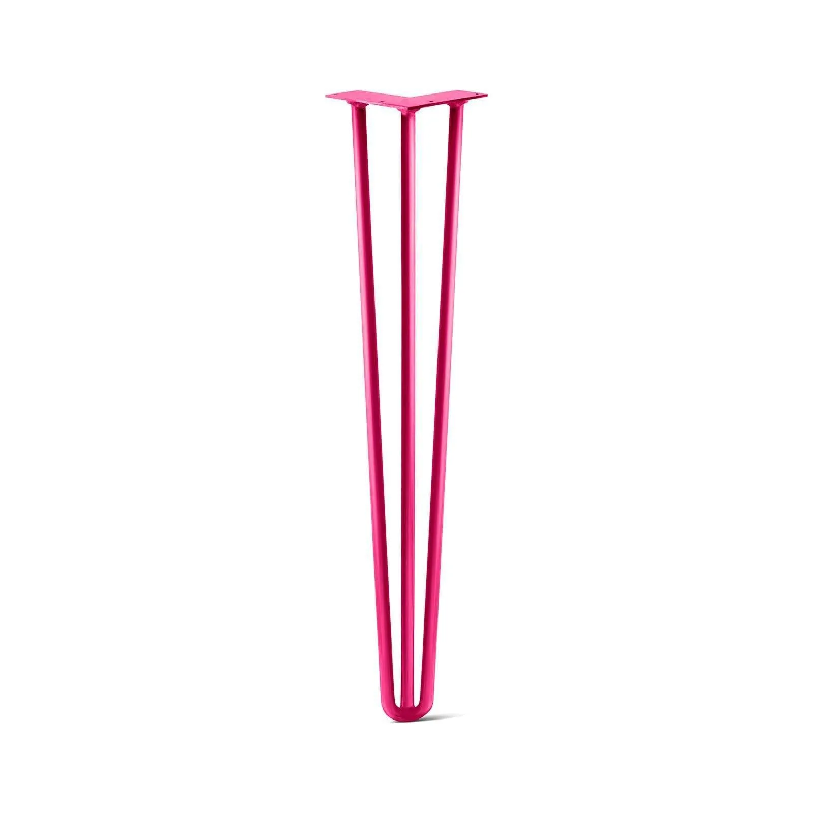 Hairpin Leg (Sold Separately), 3-Rod Design - Fuchsia Powder Coated Finish